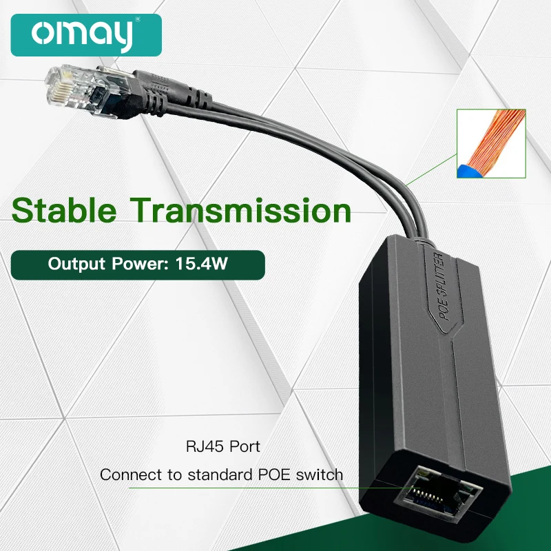 Injector de Câmera Poe Padrão para Huawei e Hikvision Fonte de Alimentação para Hikvision 48v a 5v 12v 1.2a 2.2a Micro Usb Tpye-c 100m 1000m - Imagem 3