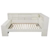 PINGGO 3FT Single Daybed with Storage USB Type-C Port Bookcase 90x190cm Wooden Platform Bed Frame White (No Mattress) 2 PINGGO 3FT Single Daybed with Storage USB Type-C Port Bookcase 90x190cm Wooden Platform Bed Frame White (No Mattress) 2