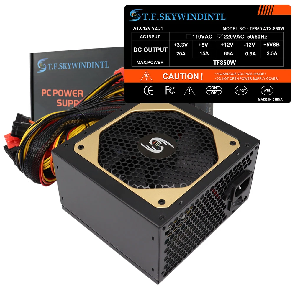 Atx Power Supply 400w 500w 600w 700w 800w 850w For Computer Office