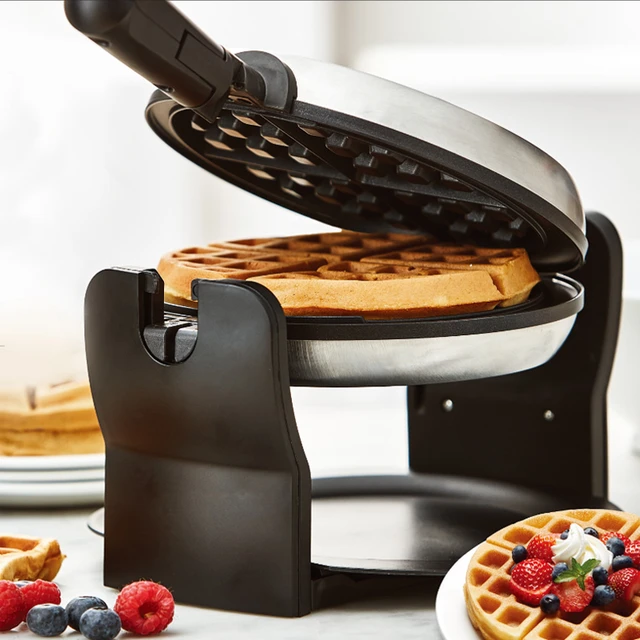 Mivanos flip waffle maker muffin maker rotating home multi-function waffle  maker breakfast maker 220V - AliExpress