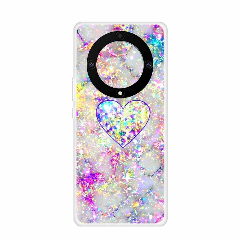 Marble Clear Soft TPU Silicone Back Cover - Transparent Coque