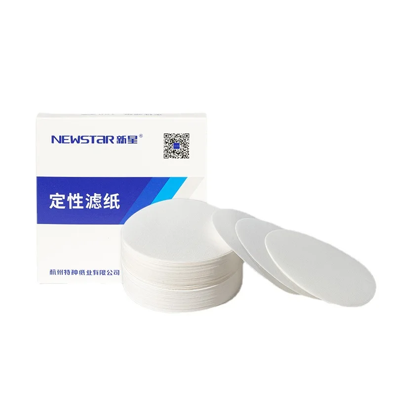 Cotton Filter Paper 100Pcs/pack Fast/Medium/Slow speed qualitative filter paper for lab funnel use Dia 7/9/11/12.5/15/18cm