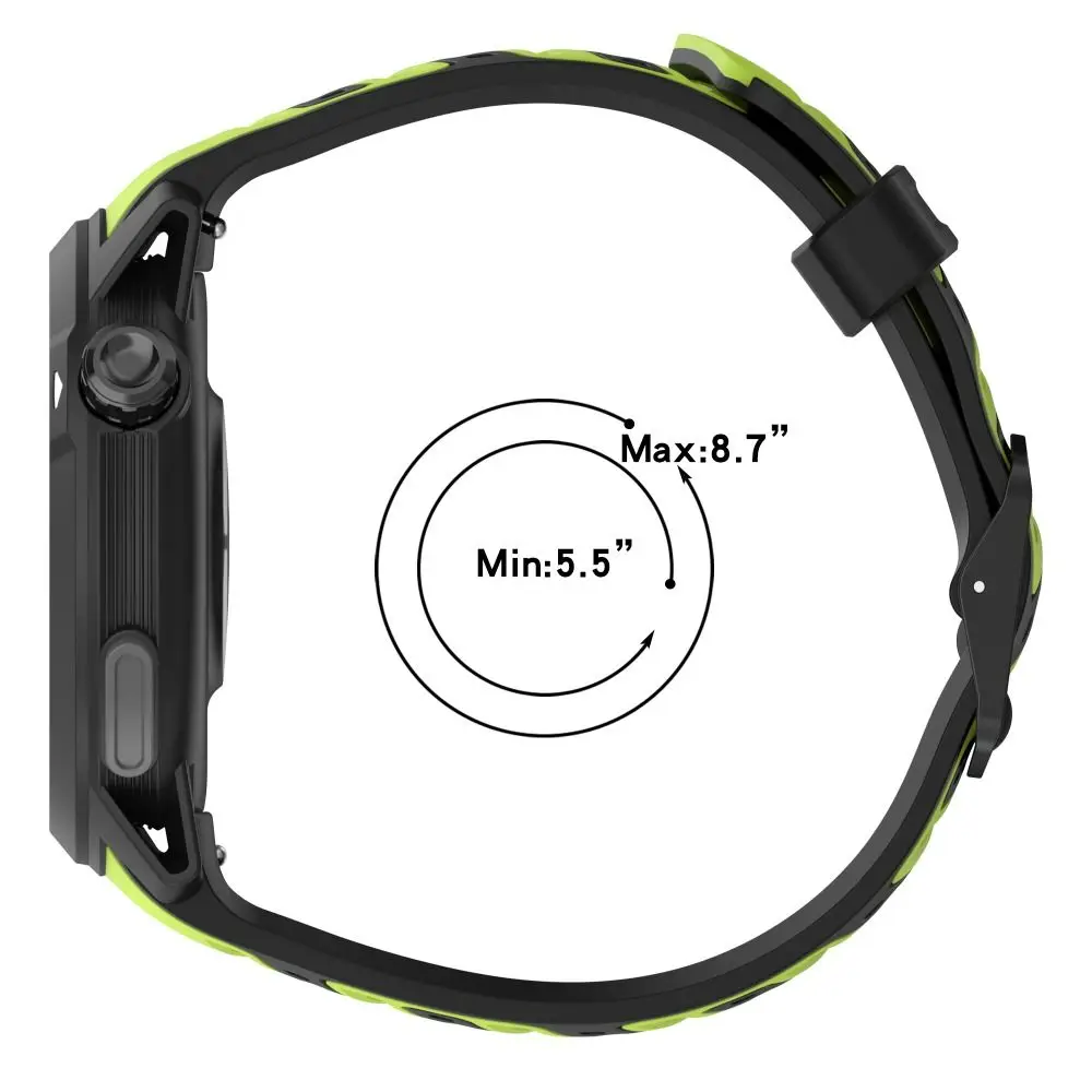 Silicone Dual-Color Watch Strap Replacement - Smart Watch Accessories Wristband