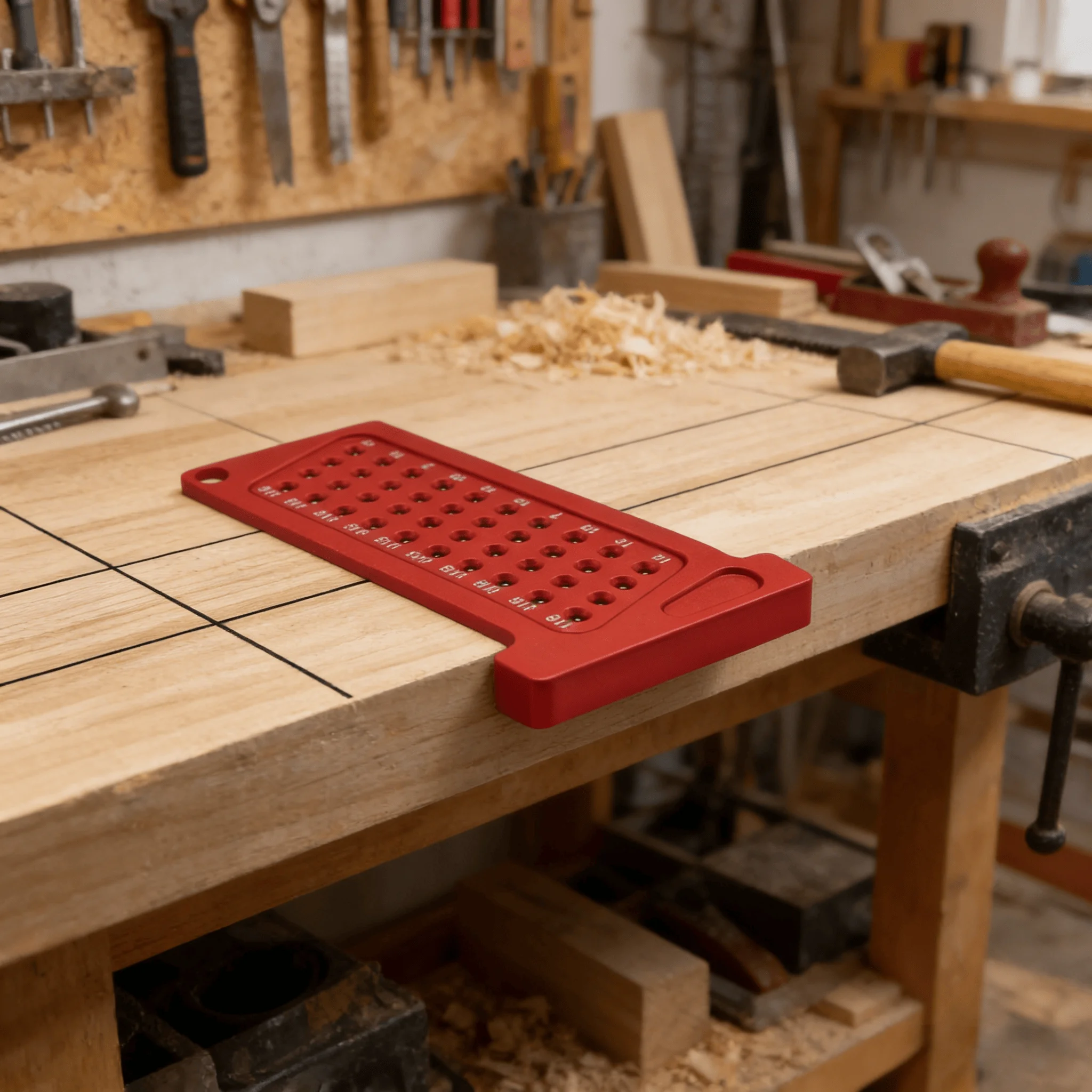 미터법/인치 포켓형 고정밀 T자형 각도자 알루미늄 합금 정밀 목공용 구멍 표시 마킹 교정 게이지