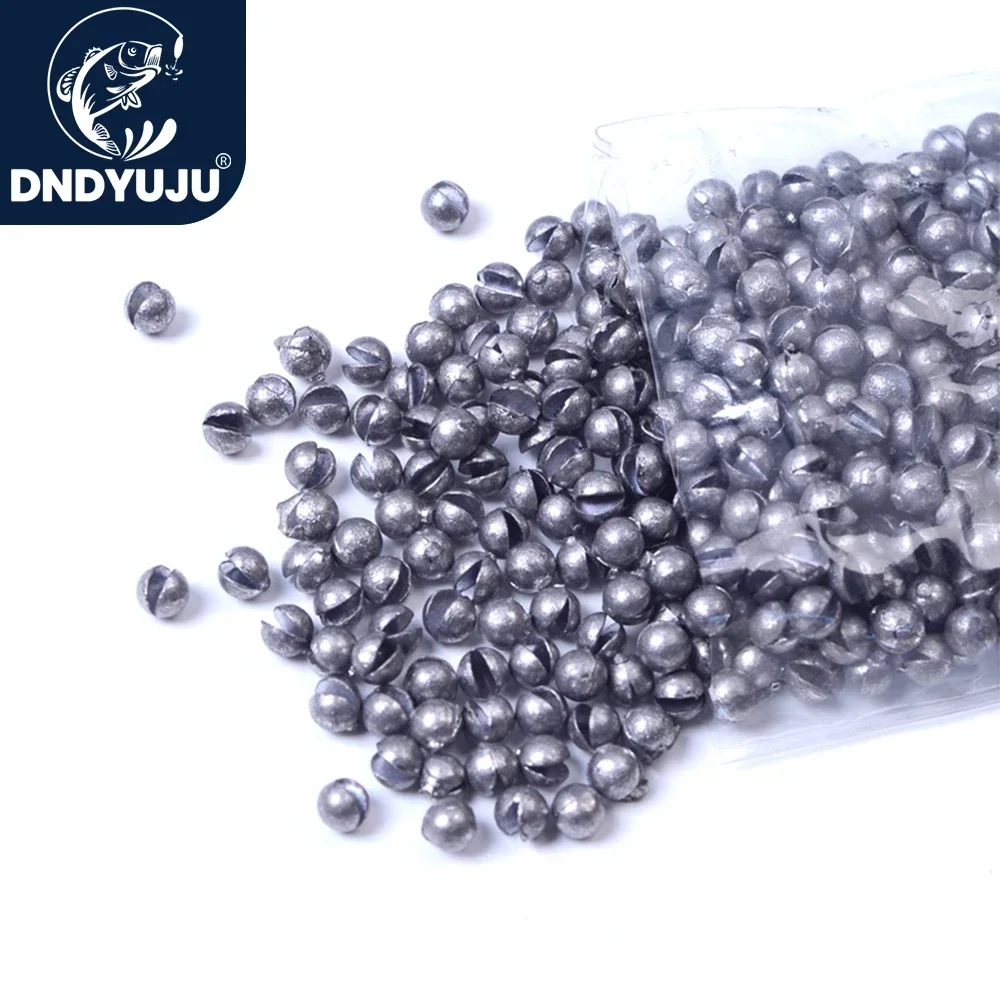 50 plombs split shot ronds pour pêche - Plombs explosion pour flotteur et ligne