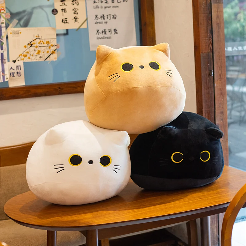 

Black Cat Plush Toy Plushie Cat Pillow Soft Plush Doll Cat Plushie Cat Pillow Stuffed Animal Soft Plush Pillow For Girls Toys