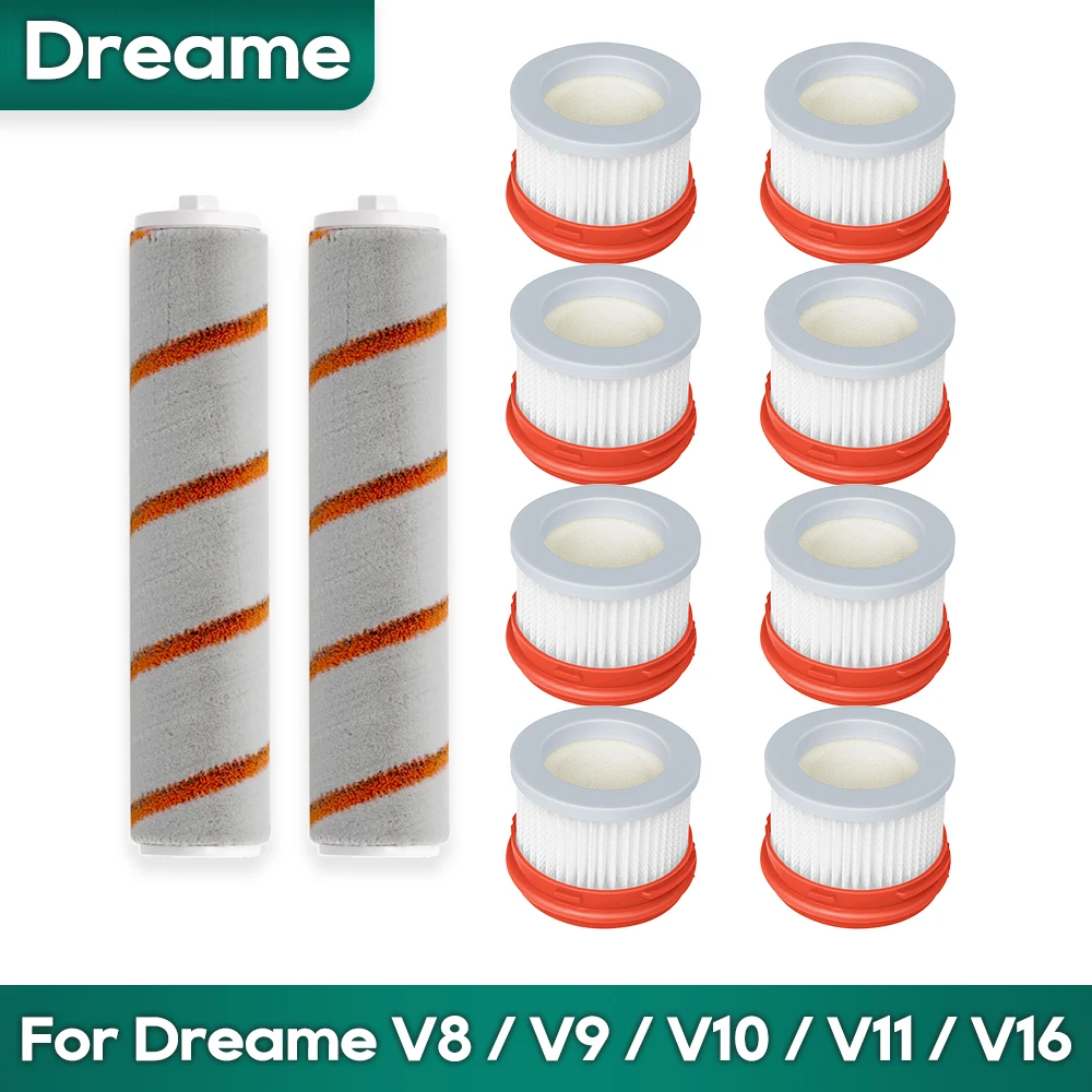 Compatible for Dreame V8 V9 V9B V9D V9P V10 V11 V16 Soft Brush Roller Hepa Filter Spare Part Accessories