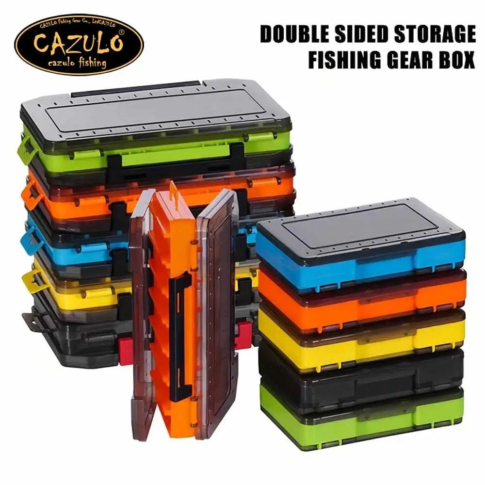 CAZULO Premium Double-Sided U-Shaped Fishing Gear Storage Box