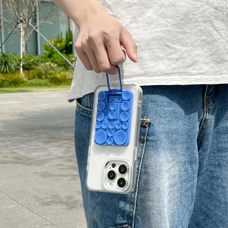 Adjustable Safety Silicone Stand and Anti-Lost Mobile Phone Holder