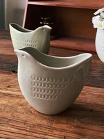 Ceramic Small Vase European Ceramic Creative Bird Vase Hotel Flower Arrangement Desktop Exquisite Ornament 1
