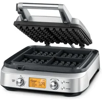 BWM640XL Smart 4-Slice Waffle Maker, Silver 2