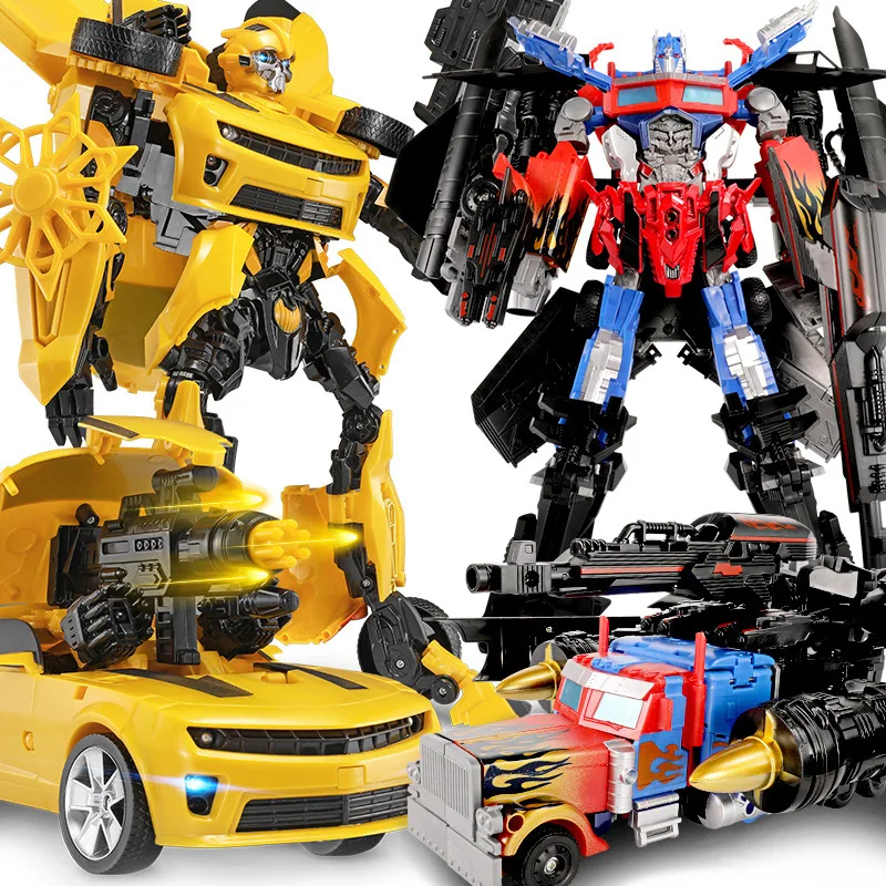 Optimus Prime Bumblebee Autobots Transformers Pvc Deformation Statue Action Figurine Anime Model Toy Figures Gift