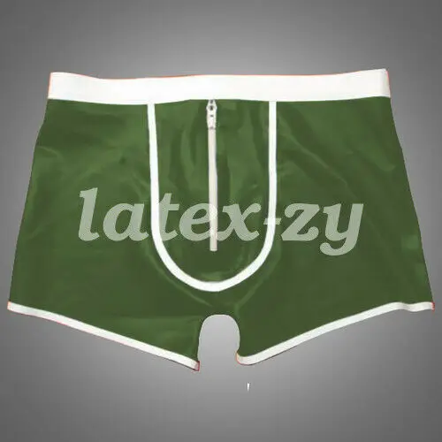 100% latex rubber handsome shorts boxer with hip , size S-XXL
