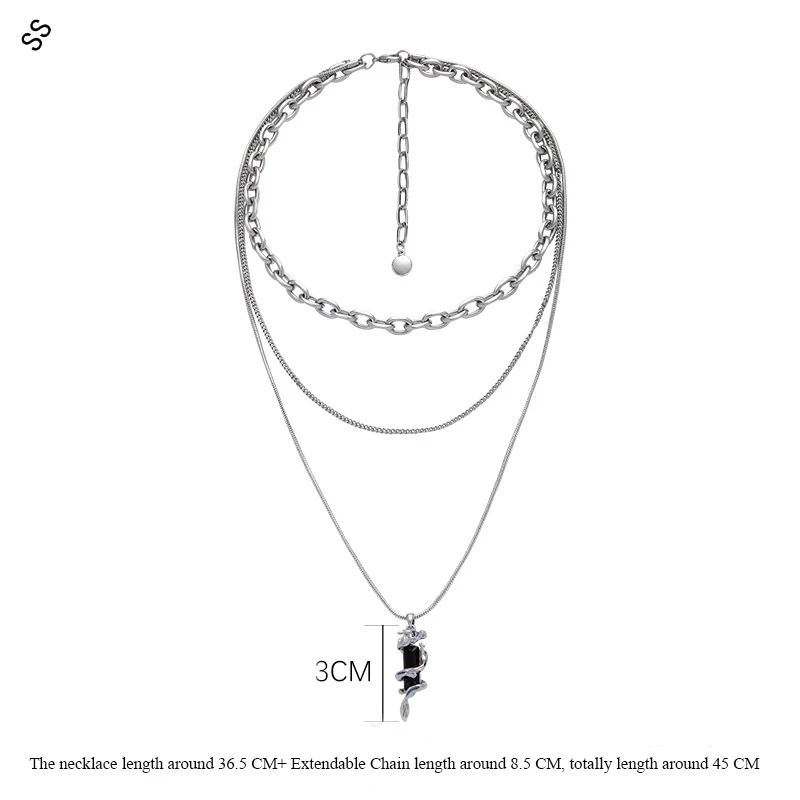 Original Innovative Chinese Dragon Series Collarbone Necklace Chain  Luxury Fashion Jewelry Set For Neck Decoration