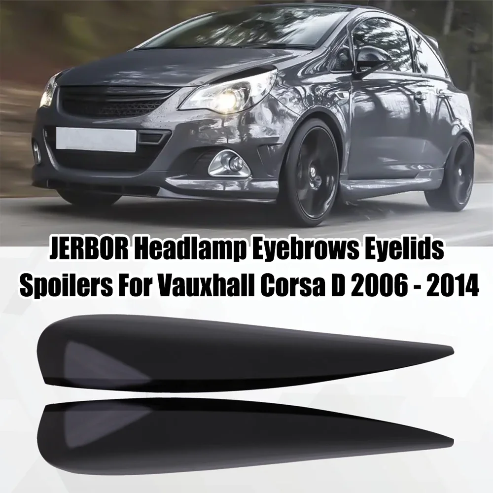 Sleek Headlamp Eyebrow Spoilers - Stylish Car Accessory