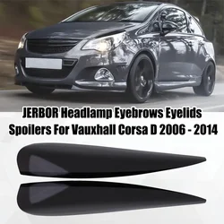 Sleek Headlamp Eyebrow Spoilers - Stylish Car Accessory (2 pair)