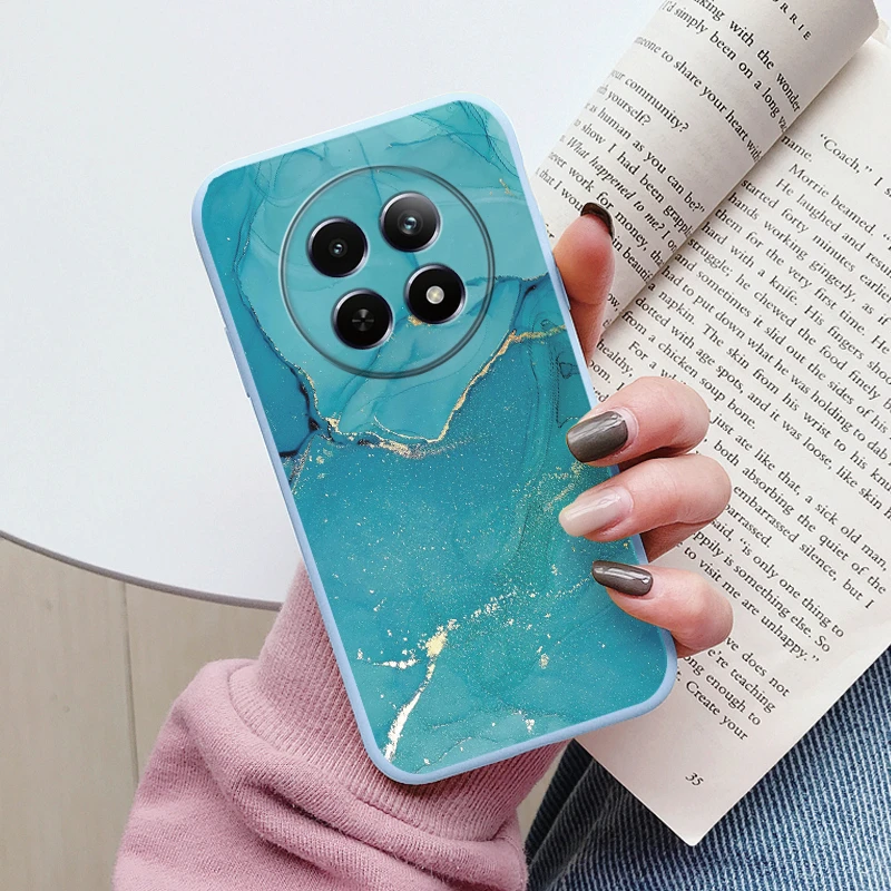 Luxury Marble Art Soft TPU Protective Back Cover - Shockproof Fashion Case
