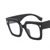 Rice Nails Big Frame Clear Lens Glasses Oversize Square Myopia Nerd Spectacles Degree -0.5 -1.0 -2.0 -3.0 -4.0 to -6.0 4
