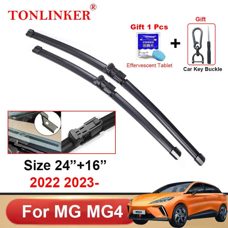 

TONLINKER Wiper Blades For MG MG4 EV Mulan EH32 2022 2023 Car Accessories Front Windscreen Wiper Blade Brushes Cutter Goods