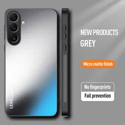 Matte Luxury Skin - Feeling AG Hard Case with Lens Protection and Shockproof Bumper - Samsung A06 (GRAY)