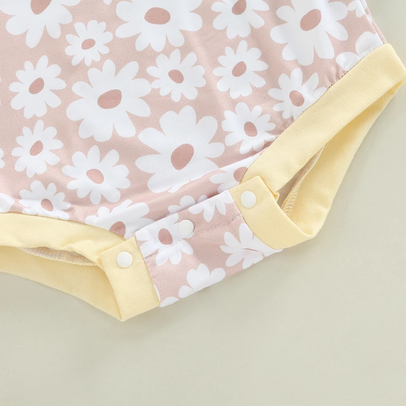 Baby Girls Romper Spring Autumn Infant Newborn Long Sleeve Girls Floral Print Jumpsuit Baby Cotton Clothes Outfits 3-18 Months