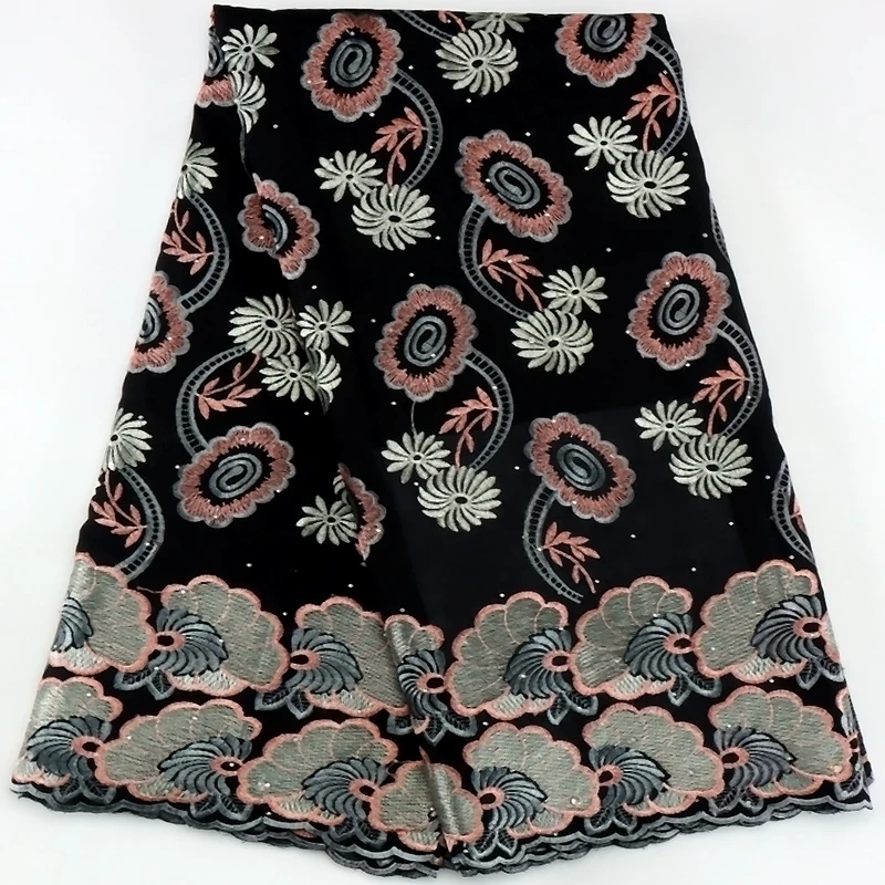 

Latest Swiss Voile Lace Fabric 2023 African Embroidery Cotton Lace with Stones for Nigeria Casual Occasional Dress Sewing
