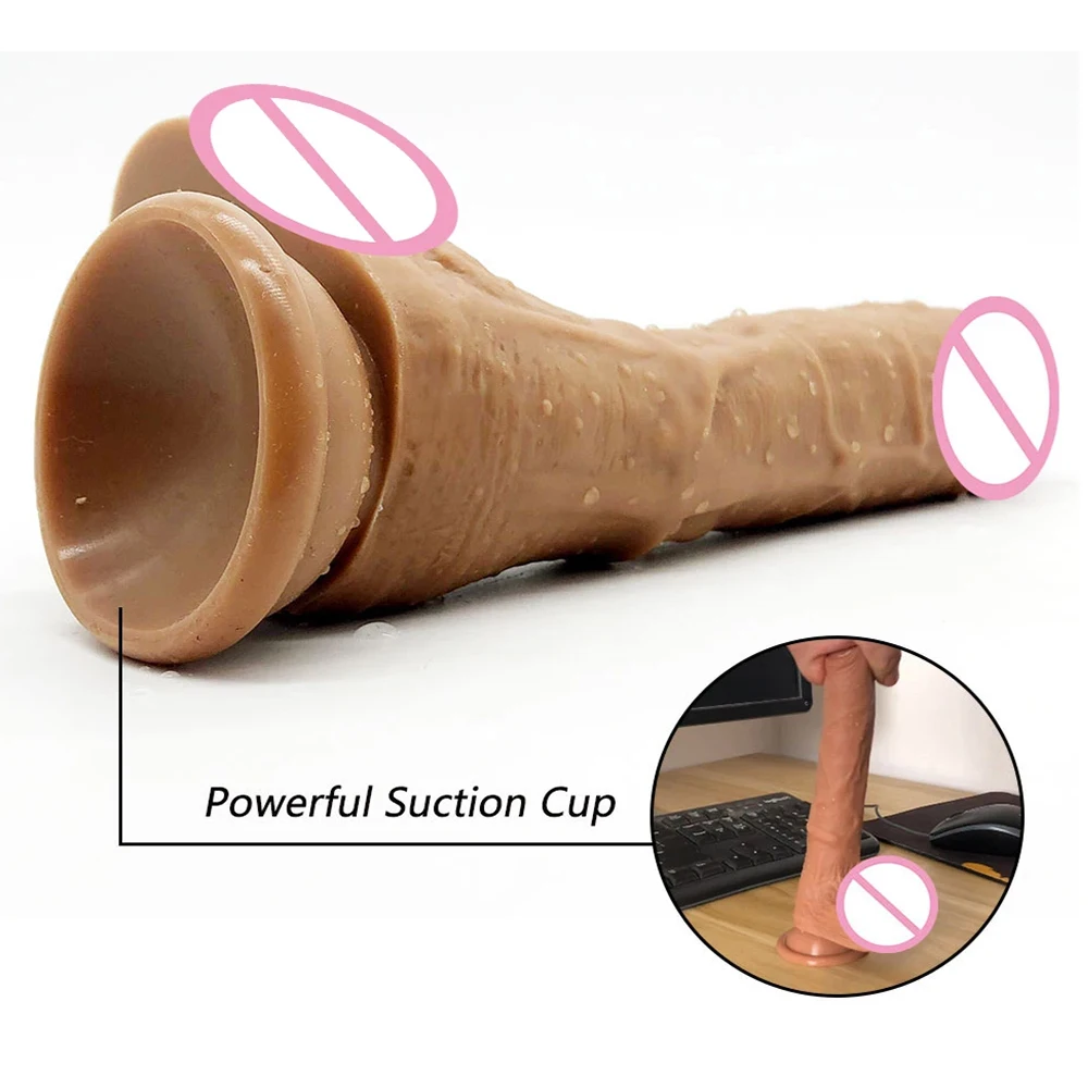 Double Layer Silicone Realistic Penis Skin feeling Big Dildo With Suction Cup Sex Toys For Woman Realistic Dick Adult DopaMonkey sex toys