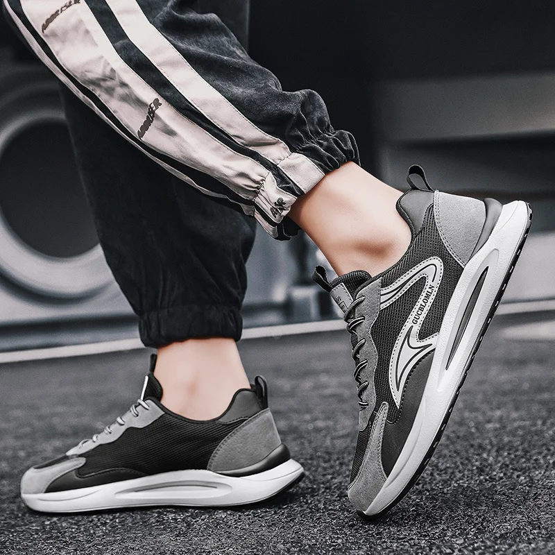 Men Trainers Comfy Sneakers Lightweight Work Shoes for Man Athletic Running Walking Shoes_voghion.com