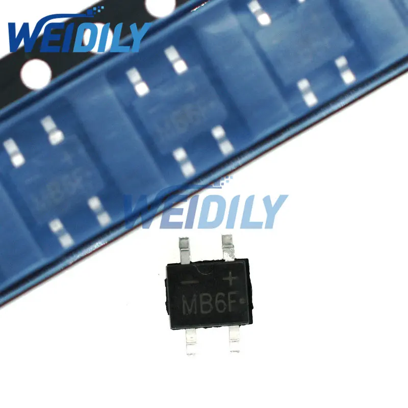 20pcs Mb6f 600v 0.5a Sop-4 Smd Rectifier Diode Bridge Mb6f - Rectifiers ...
