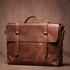 Genuine High Grade Retro Leather Briefcase Classic Men's Handbag Luxury Messenger Bag Office Computer Bags For 15 Inch Laptop 2