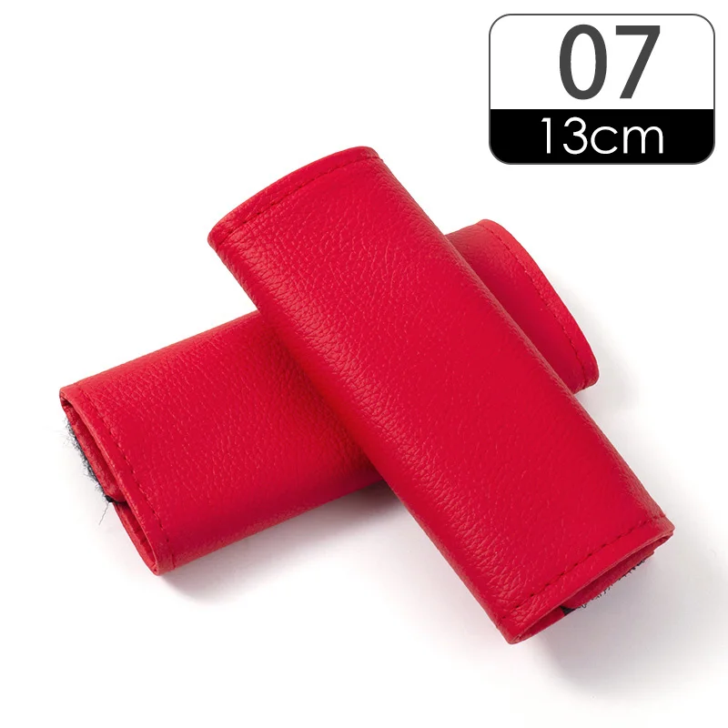 Premium Car Interior Door Handle Protector Covers - PU Leather Upholstery Armrest Trim, Set of 2