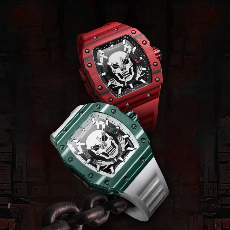 Brand watch carbon fiber luminous waterproof mechanical watch