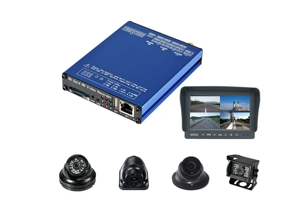 SDVR104 DVR 4채널 비디오 레코더 1080P AHD, 4G GPS G-센서 WiFi 차량/스쿨 버스/택시 모바일 DVR용 옵션