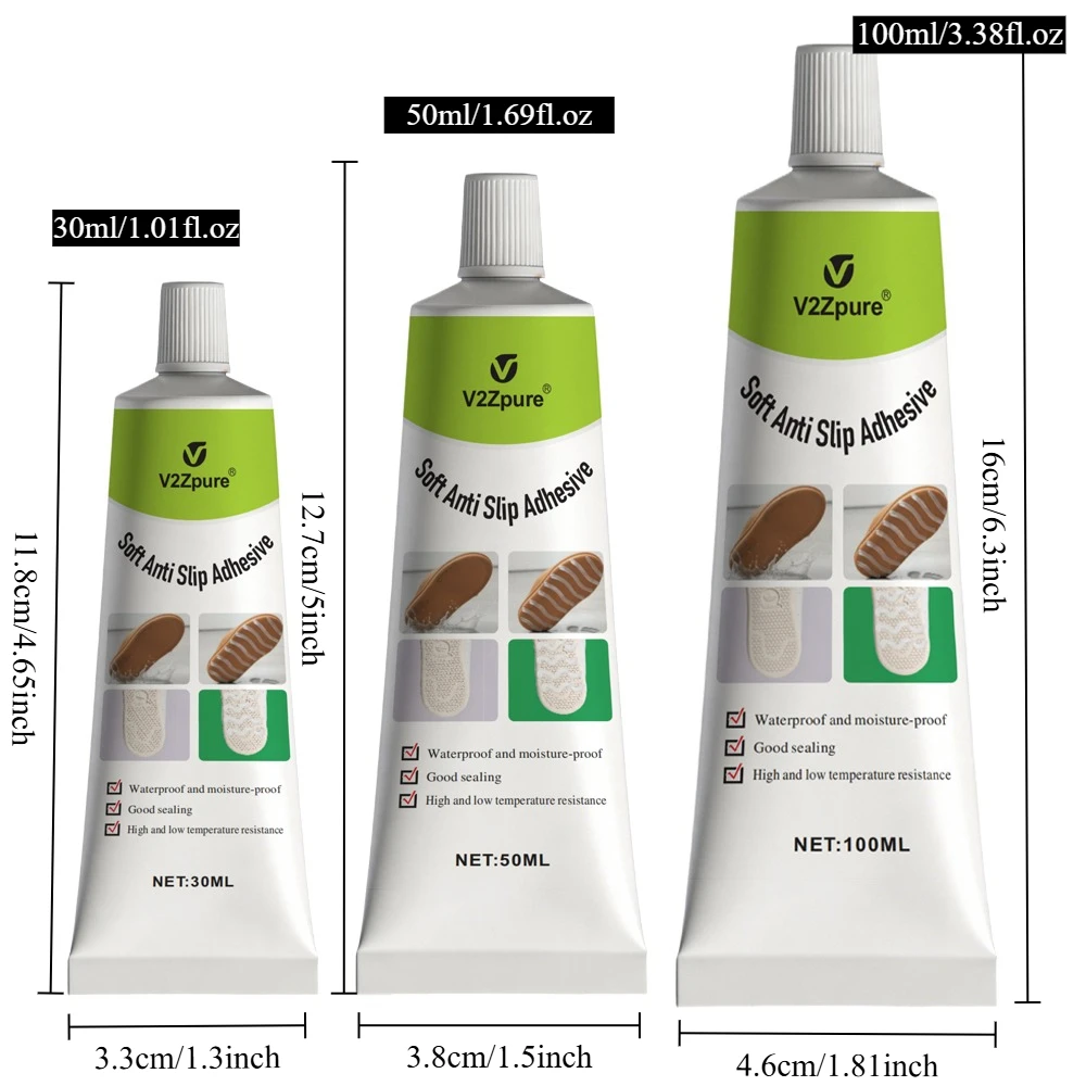 Schuhsohlen-Antirutsch-Gel mit Hoher Haftung, Einfach Aufzutragen & Langanhaltender Rutschfester Effekt, Antirutsch-Kleber für Socken/Schuhe/Teppich – Detail 2