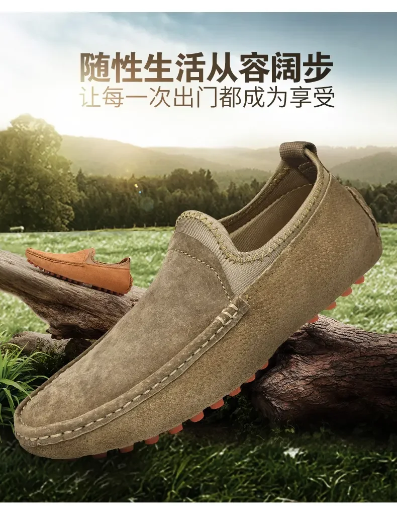 Hand stitching details on loafers