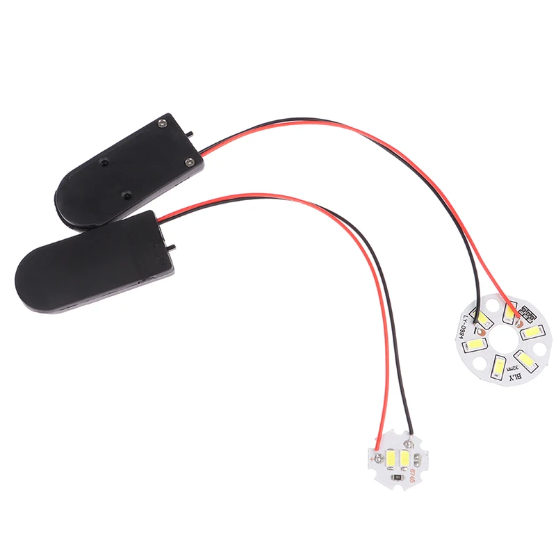 Mini DIY Electronic Small Light Bulb Handmade Luminous Material Button Lamp Bead Indoor House Scene Layout Accessory Diorama Kit