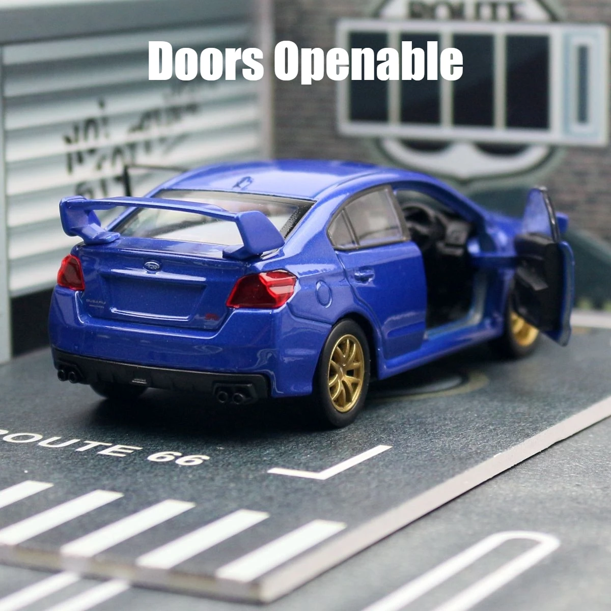 1/36 SUBARU Impreza WRX STI Racing Car Toy Model For Children RMZ CiTY Diecast Vehicle Miniature 1:36 Pull Back Collection Gift 4