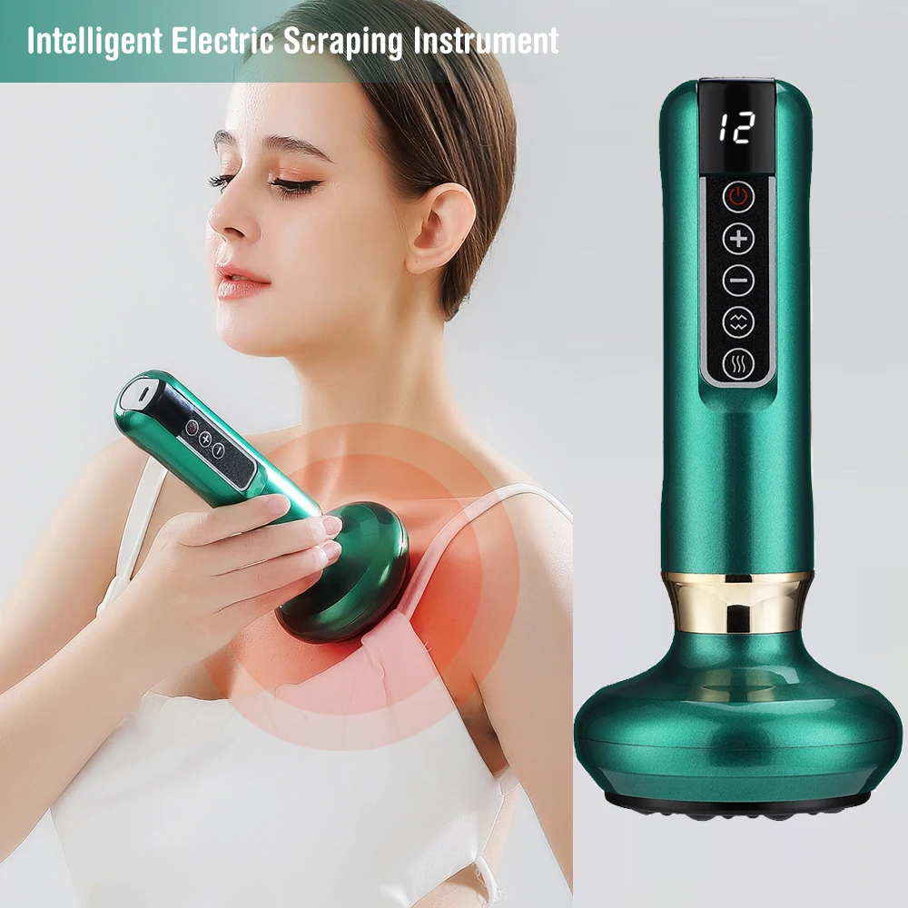 Electric Cupping Device 12/6 Level Vacuum Cupping Cans Rechargeable Scraping Cupping Cans Suction Massage Apparatus
