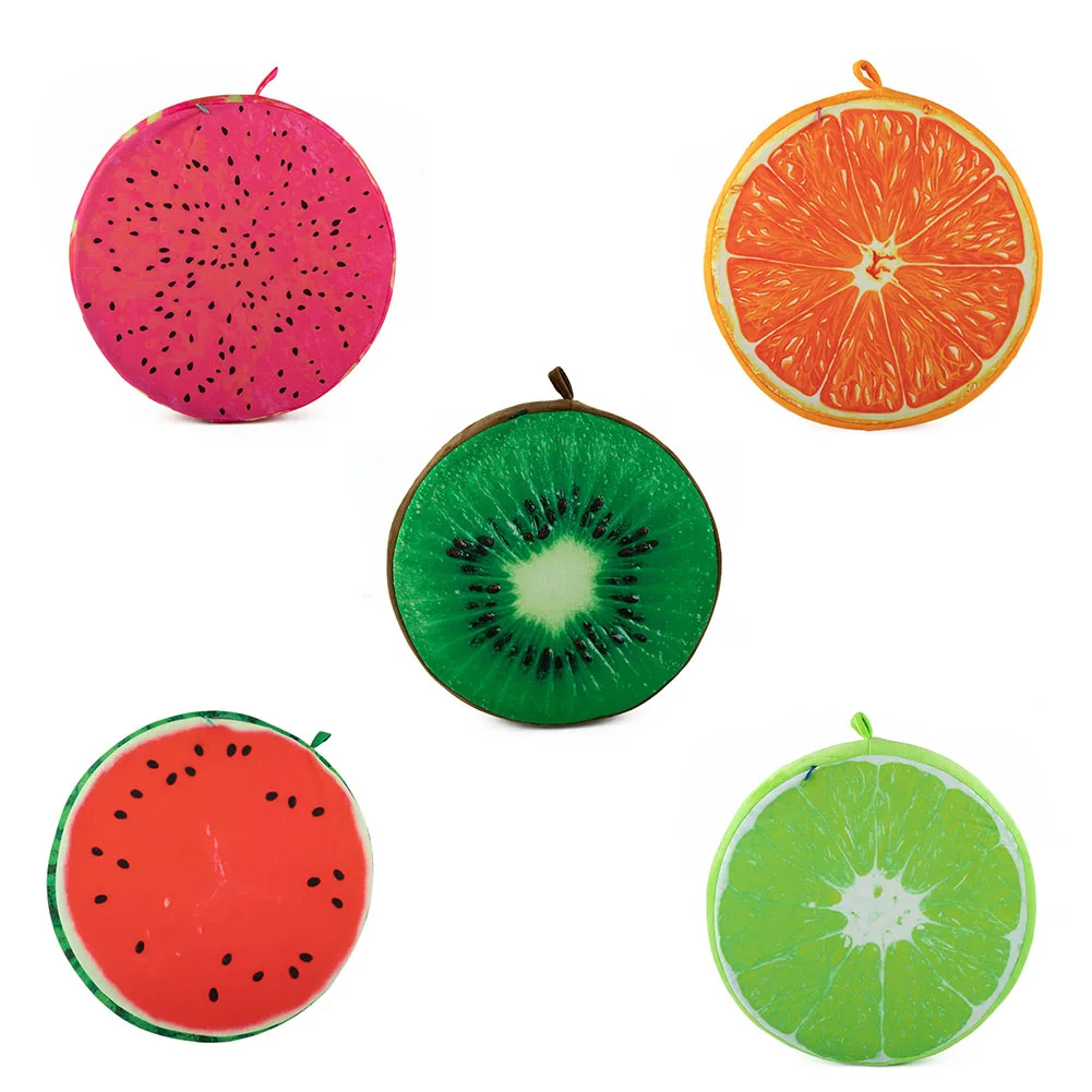 

40cm Plush Seat Cushion Creative Cute Fruit Shape Cushion Garden Chair Cushion Cover Home Sofa Pillowcase Decoration