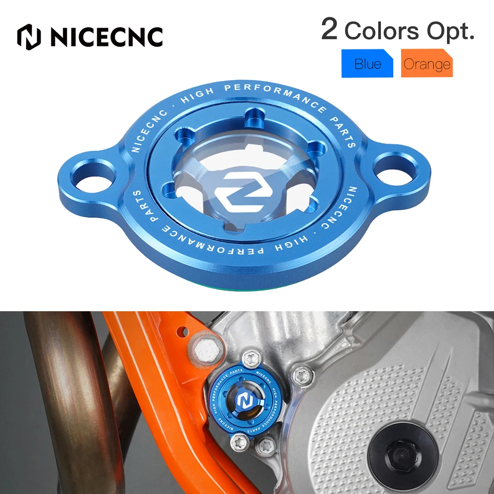 

NiceCNC Крышка масляного фильтра двигателя, крышка, заглушка для Husqvarna FC FE 250 350 2014-2023 FC FE FS FX 350 450 501 2017-2023, аксессуары