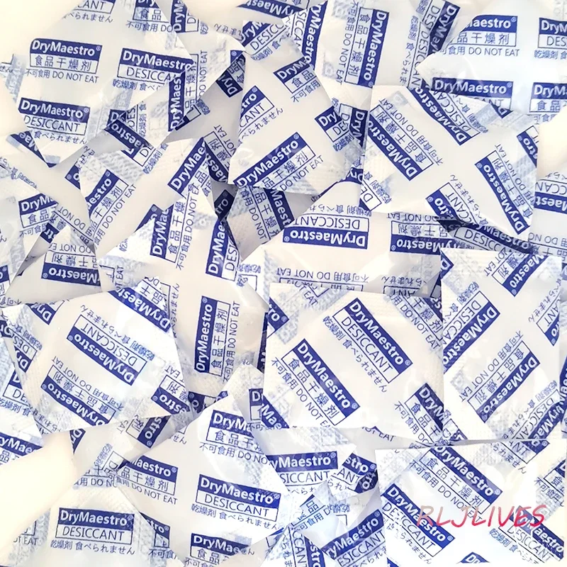 New 10/20/50Packets Silica Gel Sachets Desiccant Pouches Drypack Ship Drier For Foods Cookies Cake Nut Candy 2