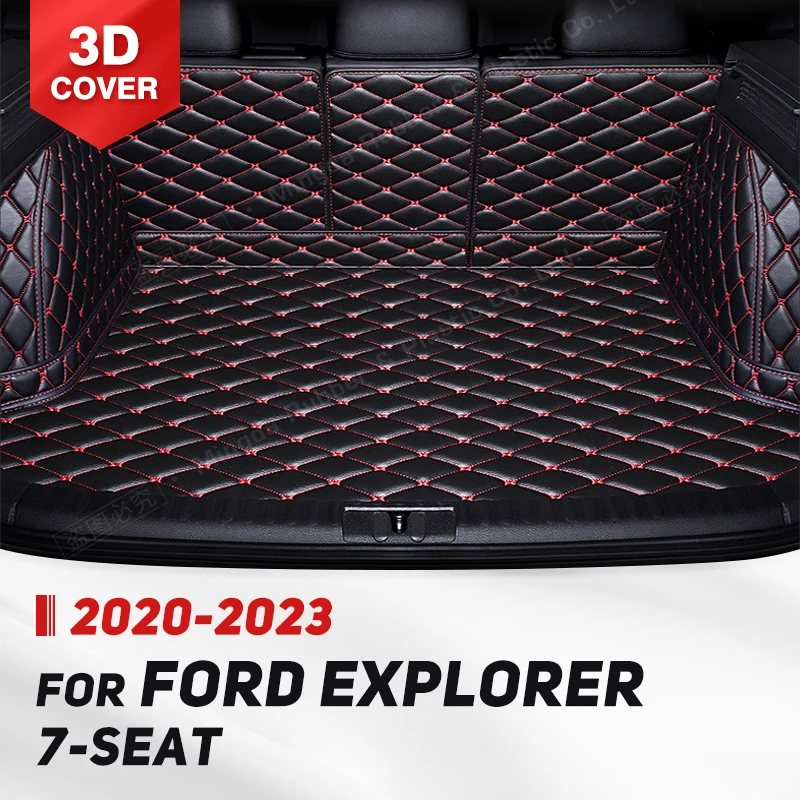 

Auto Full Coverage Trunk Mat For Ford Explorer 7-Seat 2020-2023 22 Car Boot Cover Pad Cargo Liner Interior Protector Accessories
