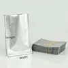 7x10cm 200pcs Pure Aluminium Bags - Silver White Heat Seal Purely Foil Plastic Food Pouch Shampoo/Powder Package Vaccum Sealable 6