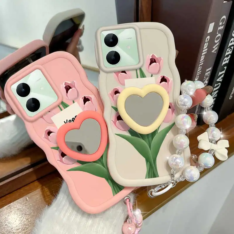 Stay Happy Phone Case Set with Lanyard and Stand - 3 Piece Bundle