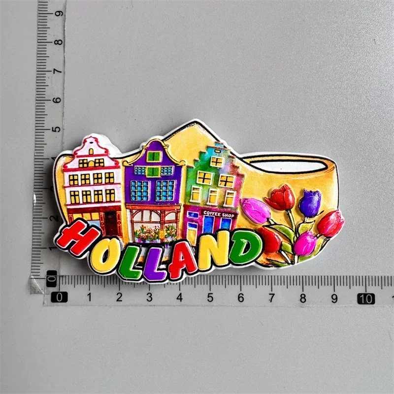 3D Amsterdam Paesi Bassi Olanda Frigorifero Souvenir Turistici Resina Fatta A 804526