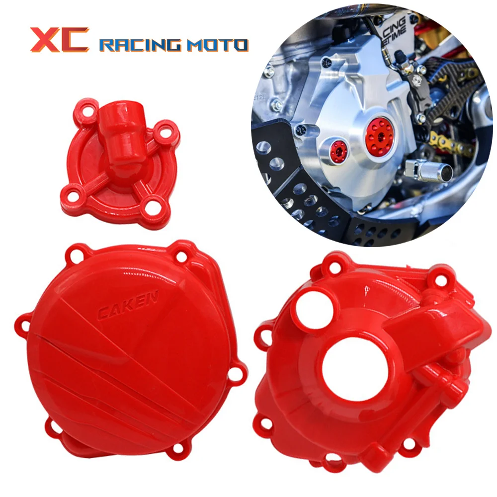 

Motocycle Engine Protector Clutch Cover Water Pump Guard Ignition For Honda CRF 250R 250RX CRF250R CRF250RX 2018 2019 2020 2021