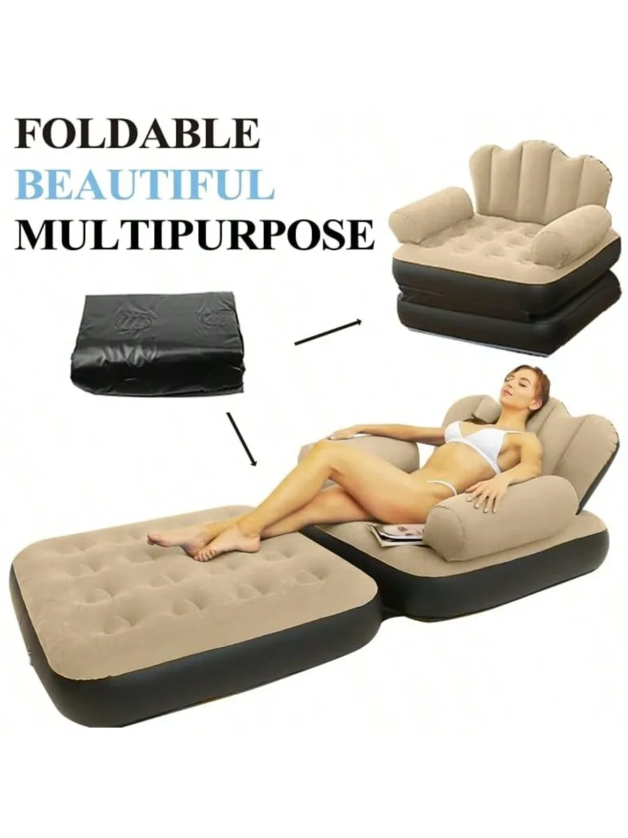 Canapé gonflable multifonction 5 en 1 pour pêche confortable et siestes en plein air