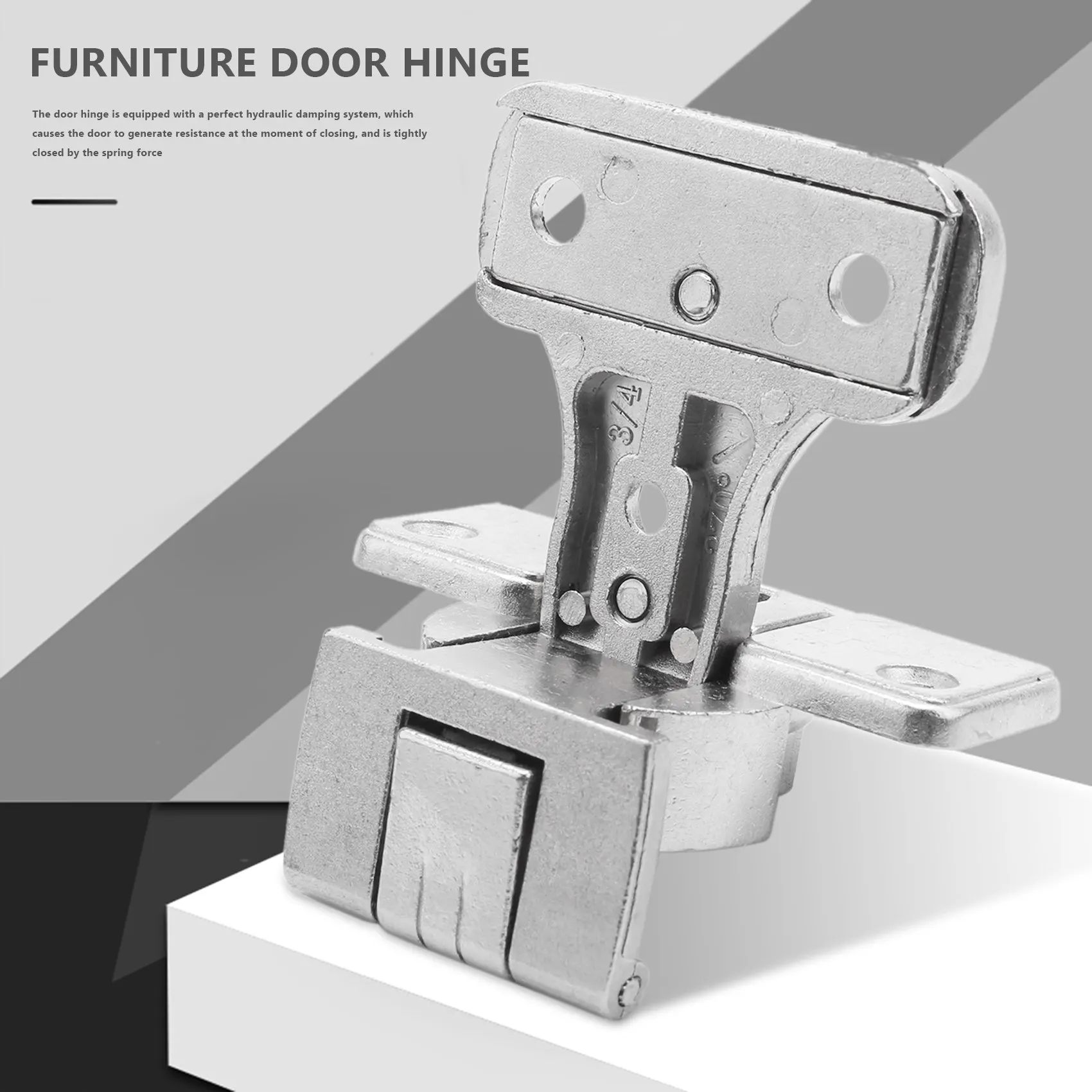 1Pcs 270 Degrees Hinge Full Open Large Angle Cabinet Wardrobe Thickening Folding Furniture Door Hinges Zinc Alloy Fixed and