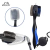 Golf Club Cleaner and Golf Club Brush 2 in 1 Retractable Zip-line Buckle and Retractable Sharp Pick Brush Head Wire Bristles 1