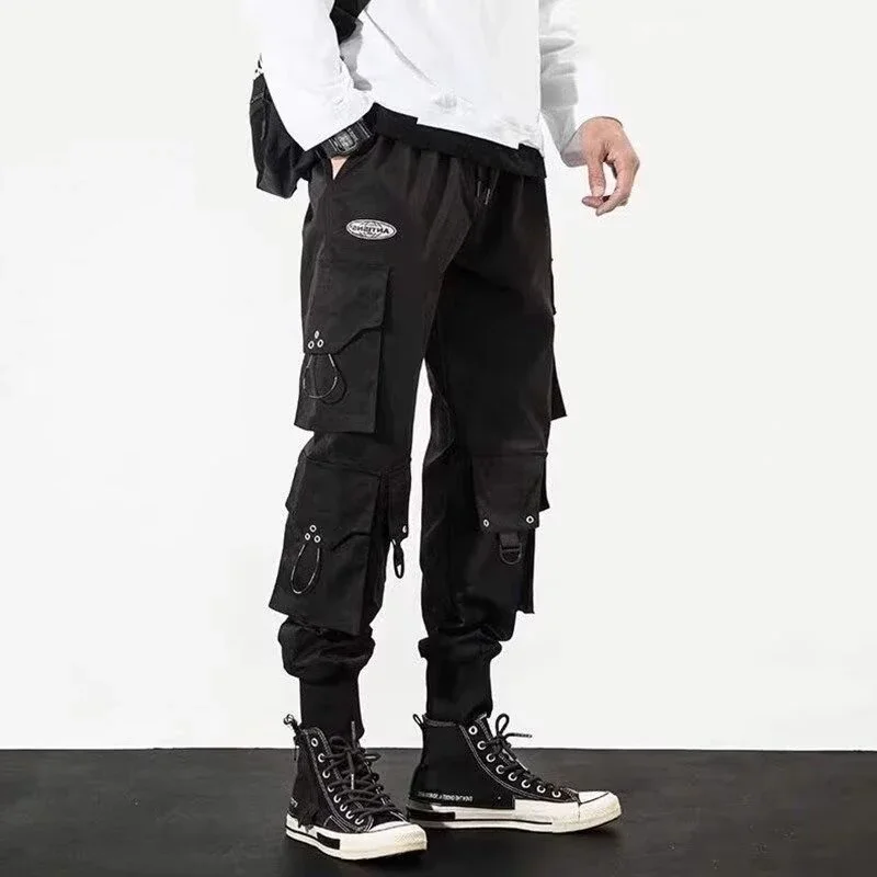 Trendy Streetwear Quick Dry Ice Silk Pants Men Classic Cargo Pants Man Summer Thin New Style Straight Leg Versatile Casual Pants